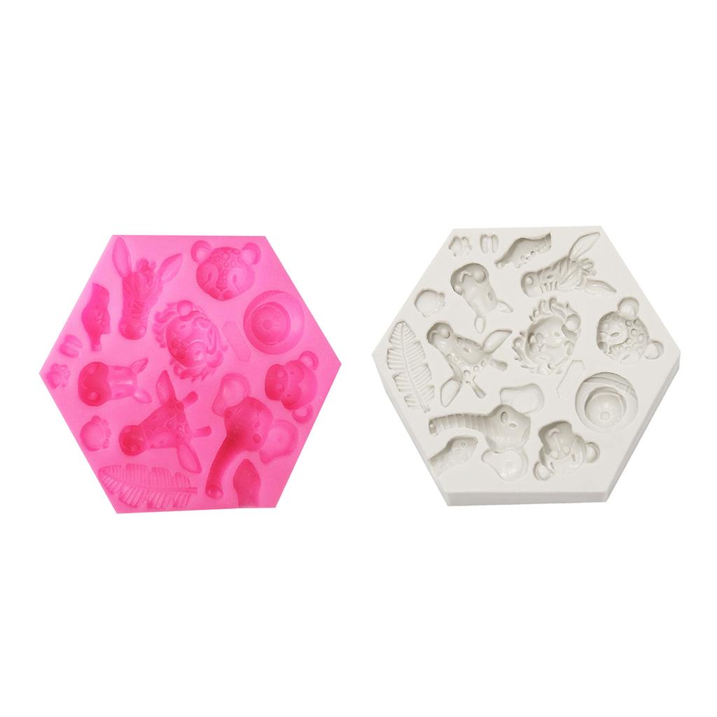 Cake Mould Animal Shape Silicone Material Fondant Mould Chocolate Moulds Baking Gadget for Home Kitchen DIY Baking Candy