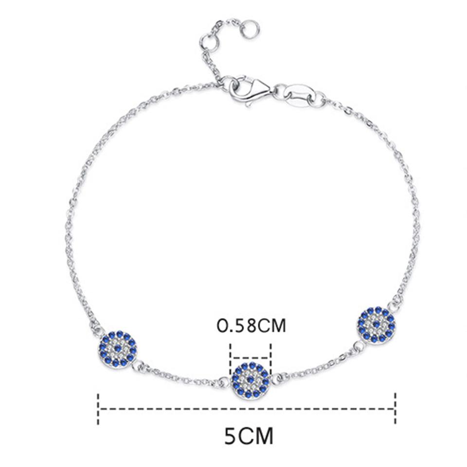 TONGZHE Mode Damarmband 925 Sterling Silver Hamsa Onda Ögat Armband Turkiet Smycken Handarmband För Kvinnor Pulseras 2020