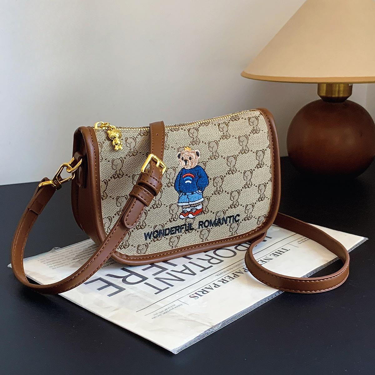 

Сумка через плечо, женская сумка-ракушка, универсальная, с мультяшным дизайном, для переноски через плечо, для писем хаки