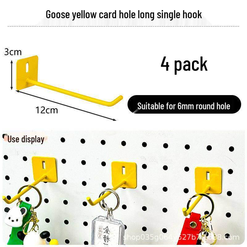 Pegboard Wall Organizer with Hooks - No-Drill Storage Rack for Entryway or Study Room.