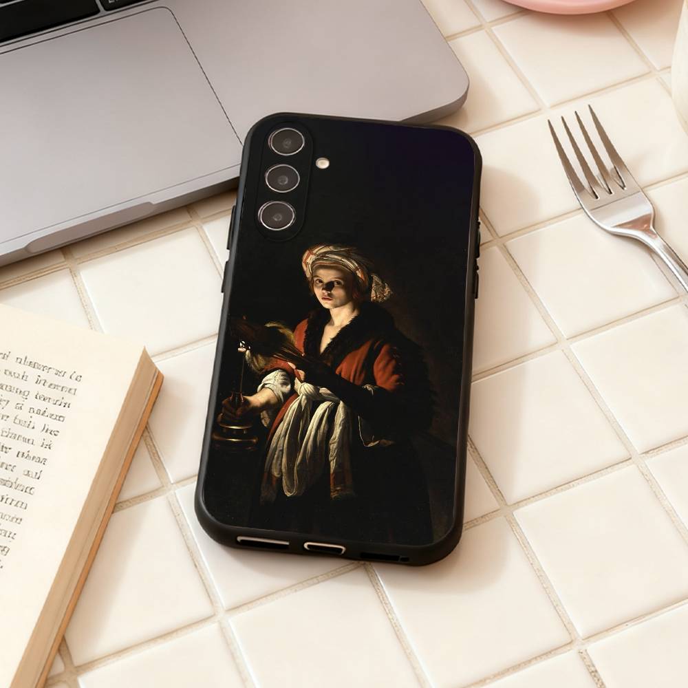 Caravaggio Paintings Phone Case For Samsung Galaxy A73,A72,A71,A70,A53,A52,A51,Others Soft Black Shell