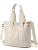 16-oz Japanese-Korean Style Women's Canvas Tote: Single Shoulder, Crossbody, Large Capacity Handbag
