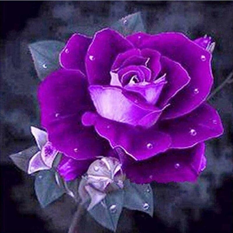 DIY 5D Diamond Painting Vase Diamond Embroidery Rose Flower Cross Stitch Full Round Drill Resin Home Decor Manual Gift