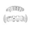 Electroplate Hip Hop False Teeth Set Reusable Unfading Halloween Festival Teeth Decoration Brace