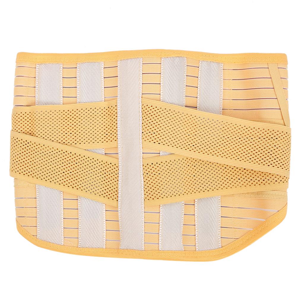 

Дышащий пояс для поддержки поясничного отдела позвоночника, облегчение боли, унисекс, фиксирующий ремень, пояс с карманом, желтый, размер M M(for 4-6.5kg) жёлтый