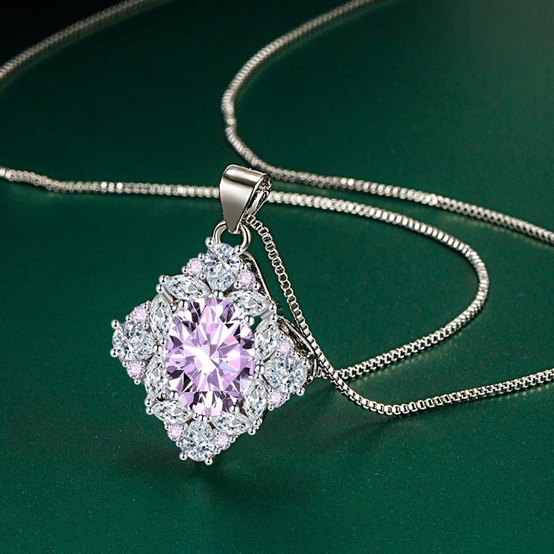 Sace Gems Collier pendentif classique de luxe en Zircon pour femmes, bijoux, cadeau de fête de promesse de mariage