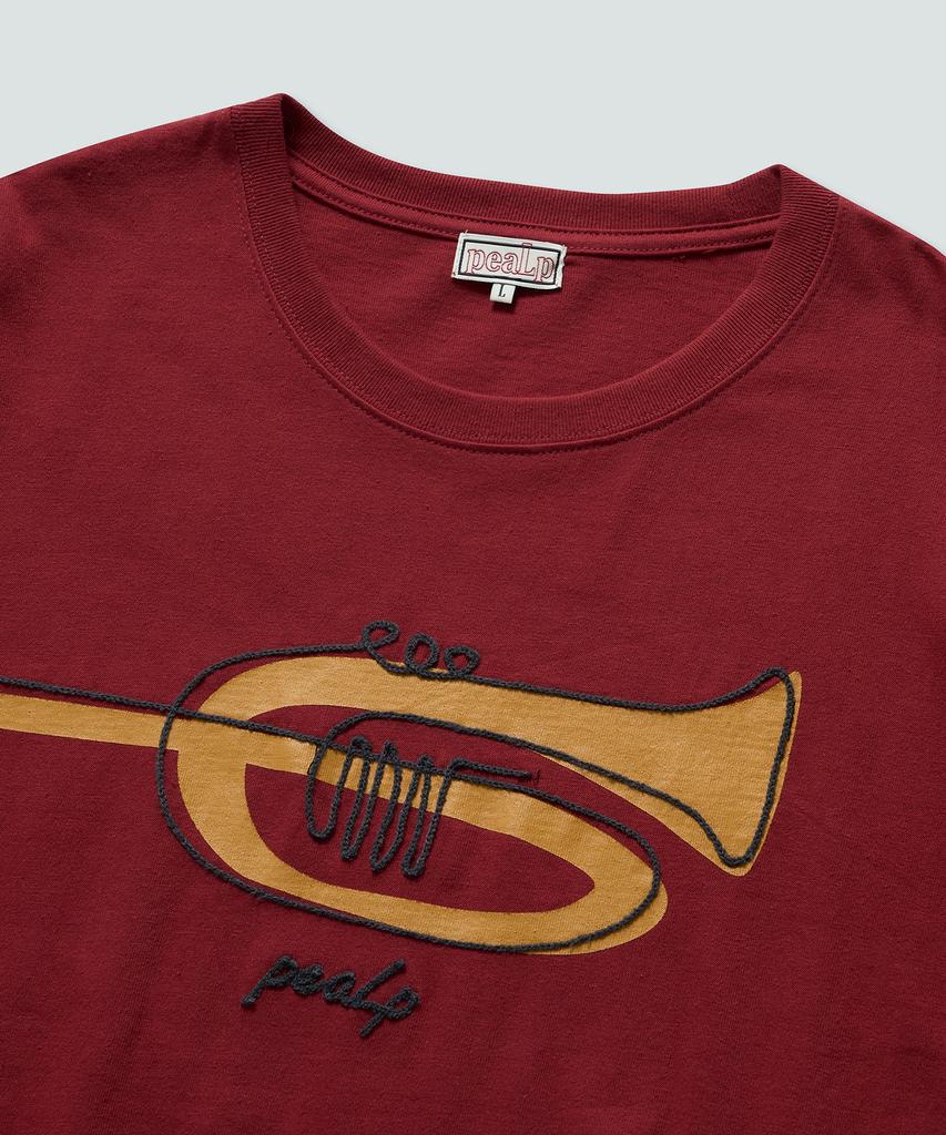Pilpeu Trumpet Over T-Shirt (Deep Red)