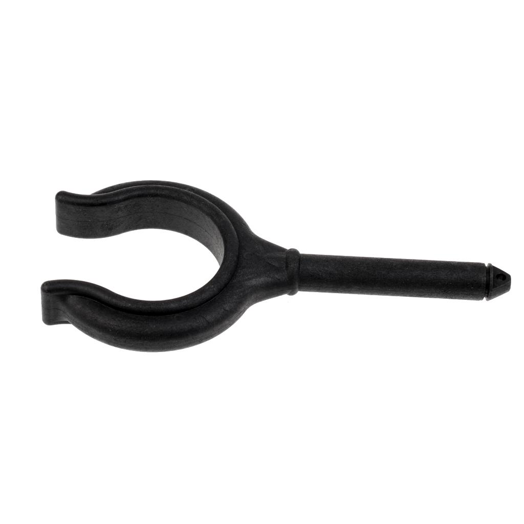 2 Pieces Black Nylon Oar Lock Side Mount Rowlock for Row Boat Dinghy 5.7"