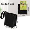 Iofeiwak Card File Binder, 1 Pocket, Holds 80 Cards, Transparent PU Leather, Waterproof Surface, Zipper Closure, for Storing Star Cards, Card Sheets,