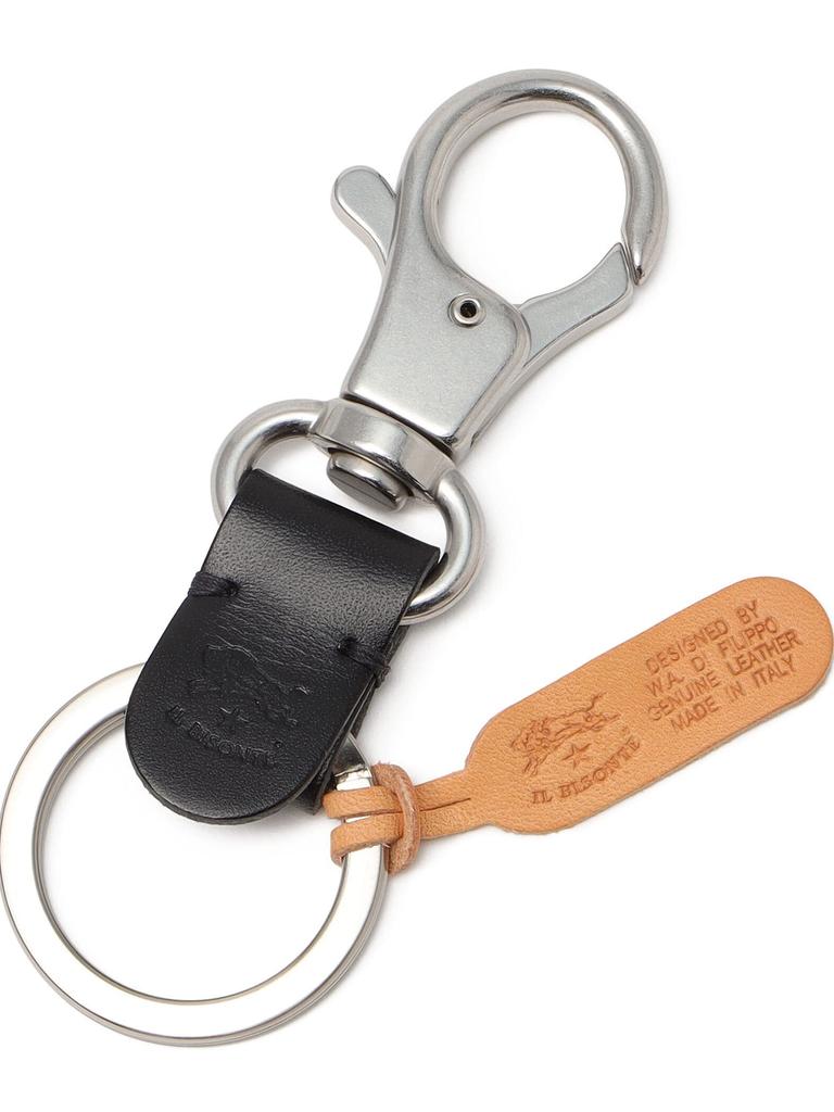 Key Ring F Black [Il Bisonte] 54_1_5452300150