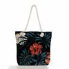 Multifunctional Flower  Printed Thick Rope Shoulder Beach Bag 7585