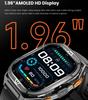 2025 New GPS Smart Watch Men 1.96-inch HD AMOLED Screen Compass Bluetooth Call 5ATM Waterproof Sport Smart Watch for Android iOS