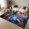 Music Guitar Theme Soft Crystal Velvet Rug Custom Name & Text Print Non Slip Floor Rug for Bedroom Living Room