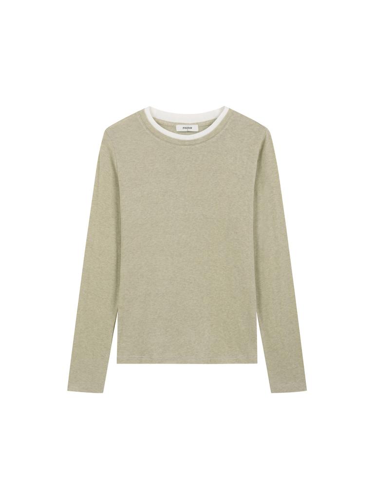 Polhaem Women'S Wool Blend Round Neck Long Sleeve T-Shirt_Phg2Ts2310