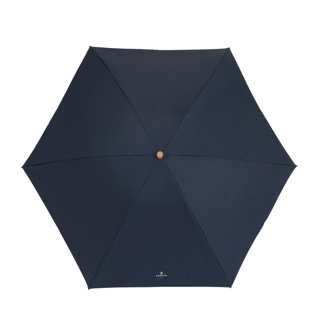 Moonbat Folding Rain or Premium Light Heat and UV Solid Logo Parasol, Shine, Blocking, Protection, Embroidery, Blue, 22-084-11977-02