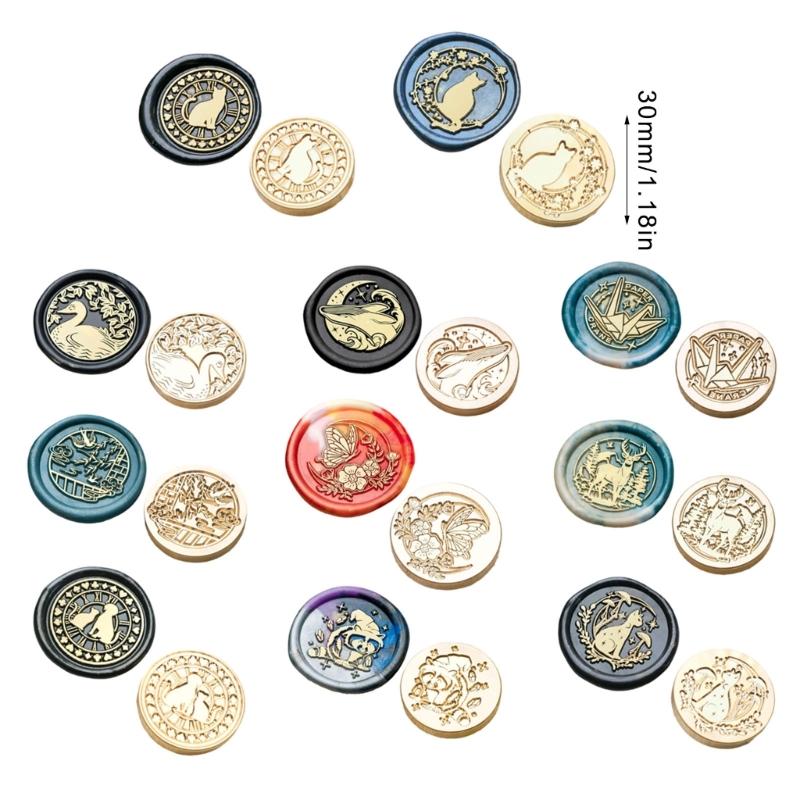 Tierische Serie Wachssiegelstempel Lieblicher Bär Siegelwachsstempel für Einladungen Umschläge Karten Foto Brief Dekoration