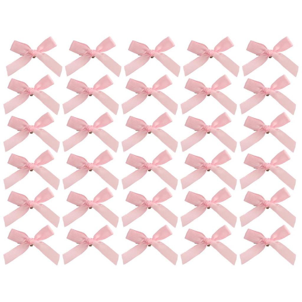 Ballet Style 4cm Bow Duckbill Clip: Dopamine Sweet Braided Hair Accessory