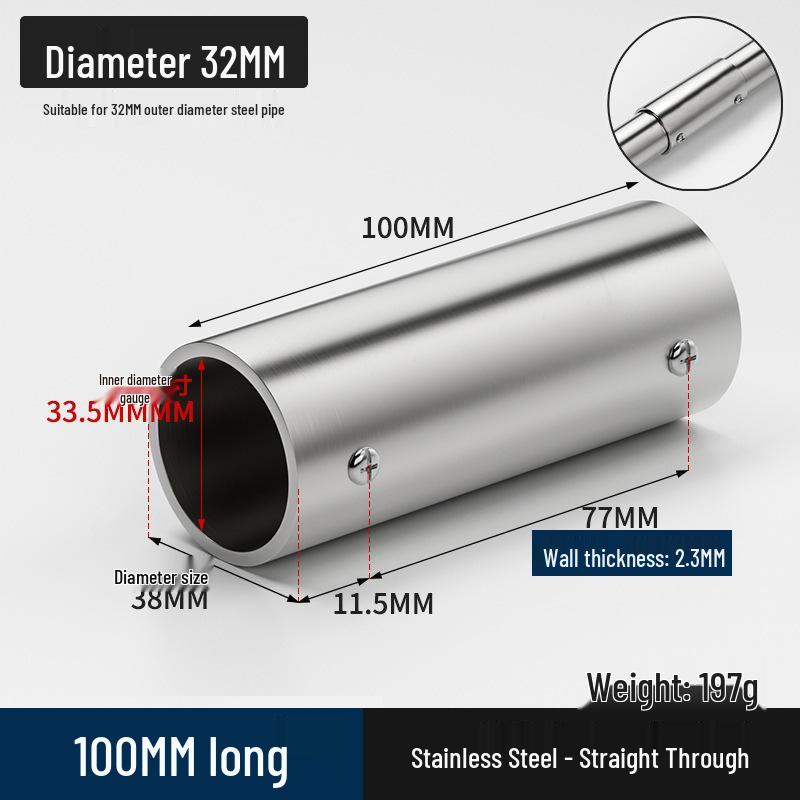 Stainless Steel Right Angle Tee Connector 19mm-32mm Joint Elbow Assembly Frame Fastener