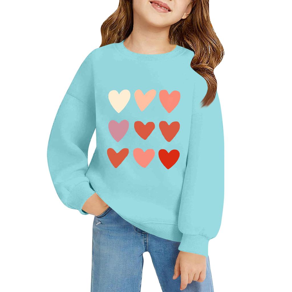Kinder Langarm Lockerer Pullover Buchstabenaufdruck Rundhals Sweatshirt