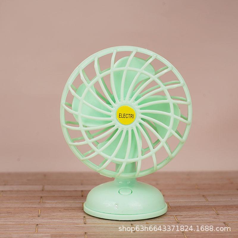 Mini Classic Electric Small Fan Home Appliance Model Ornament Doll House Ornament Play House Children'S Small Toys