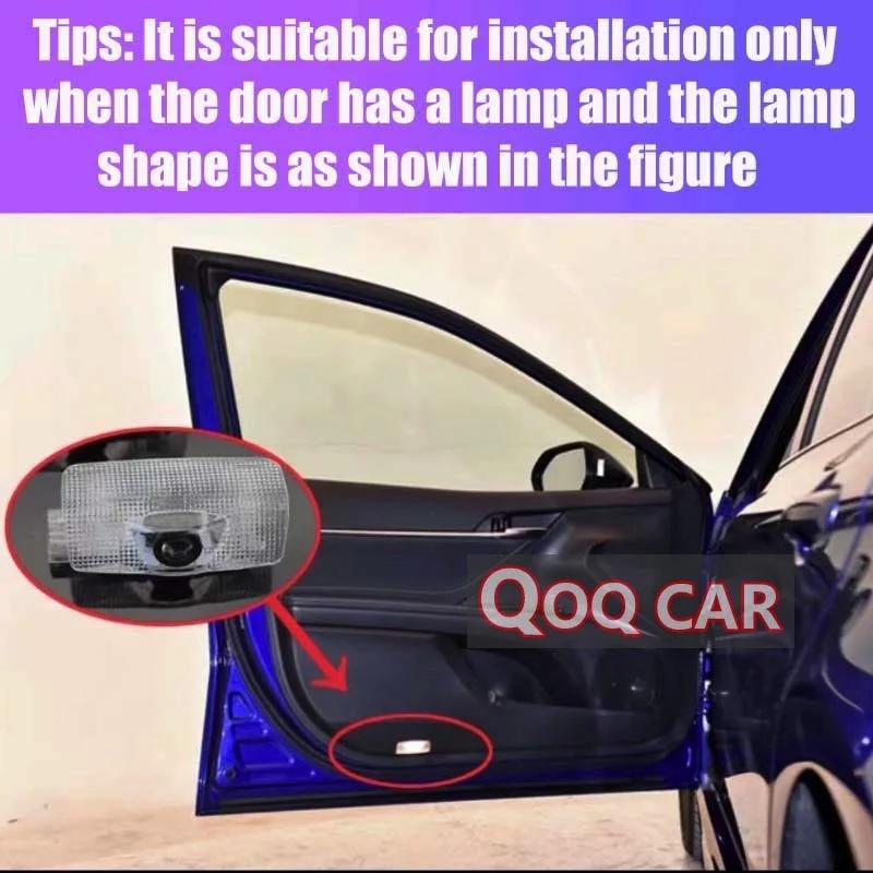 RSXE2 1 Pair For TOYOTA 4RUNNER (2014-2022) Car LED Door Welcome Warning Light Projector Ghost Shadow Lamps Laser Emblem Logo Lights