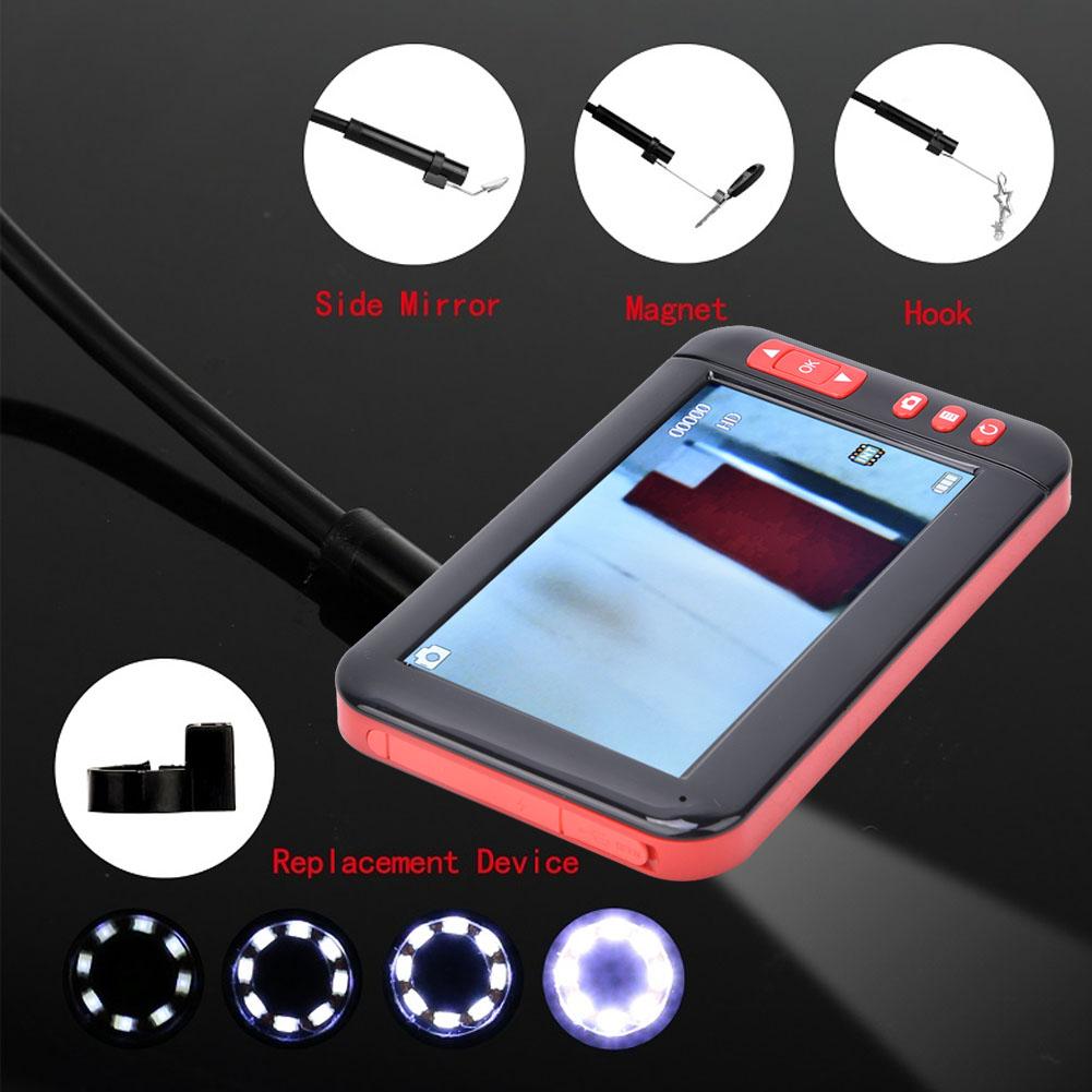 HD 1080P 4,3-Zoll-Bildschirm Multifunktionale Endoskopkamera Industrielles Endoskop Boroskop mit 5 m Kabel