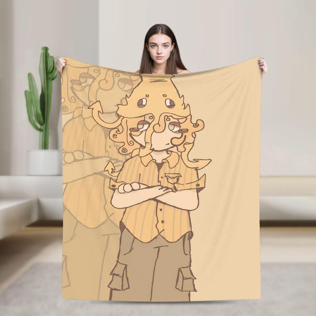 Horrorspiele 99 Nächte im Wald Decke Plüsch Lustige Warme Überwurfdecken für Stuhlbezug Sofa Sommer