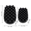 Large and Small Size Rubber Curling Hair Brush Washable Durable Rubber Curl Brush Professional Styling Dreadlocks Tool