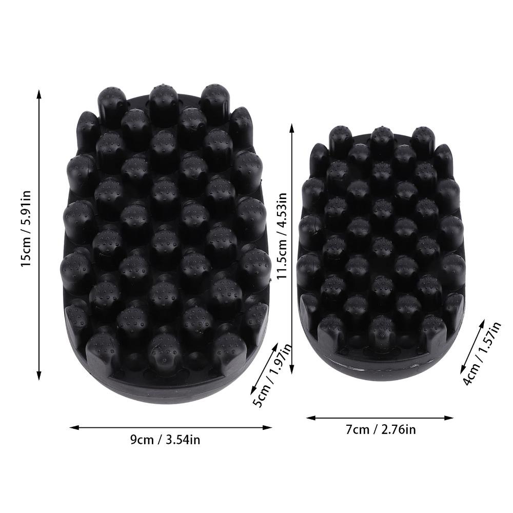 Large and Small Size Rubber Curling Hair Brush Washable Durable Rubber Curl Brush Professional Styling Dreadlocks Tool