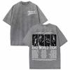 Michael Jackson King of Pop MJ Vintage Washed T-Shirt Herren Damen High Street Gothic Klassisches T-Shirt Sommer Oberteile Hip Hop T-Shirt