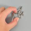 Cross Carabiner Keychain Zinc Alloy Silver Solid Construction Anti-Rust Crucifix Key Ring for Outdoor EDC Bag Pendant