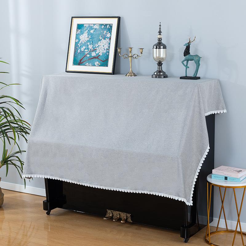 

135x195cm Solid Color Upright Piano Cover Cloth Music Store Dust Cloth Machine Washable Easy To Maintain Minimalist Technology Fabric Home Decoration Piano shawl 135*195cm
