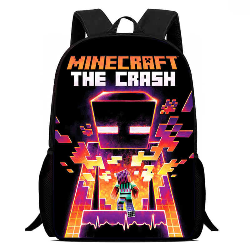 Minecraft Printed Backpack Children'S Elementary School Bag
