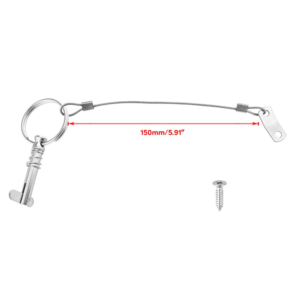 Resistant Stainless Steel Quick Release Pins Durable & Corrosion Deck Hinge Pins Simple Installation for Ship Outfitting