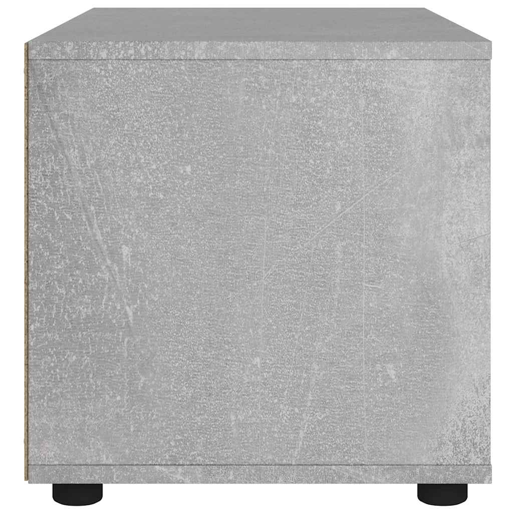 VISNES TV Stand in Concrete Grey 100 x 40 x 38 cm Particleboard