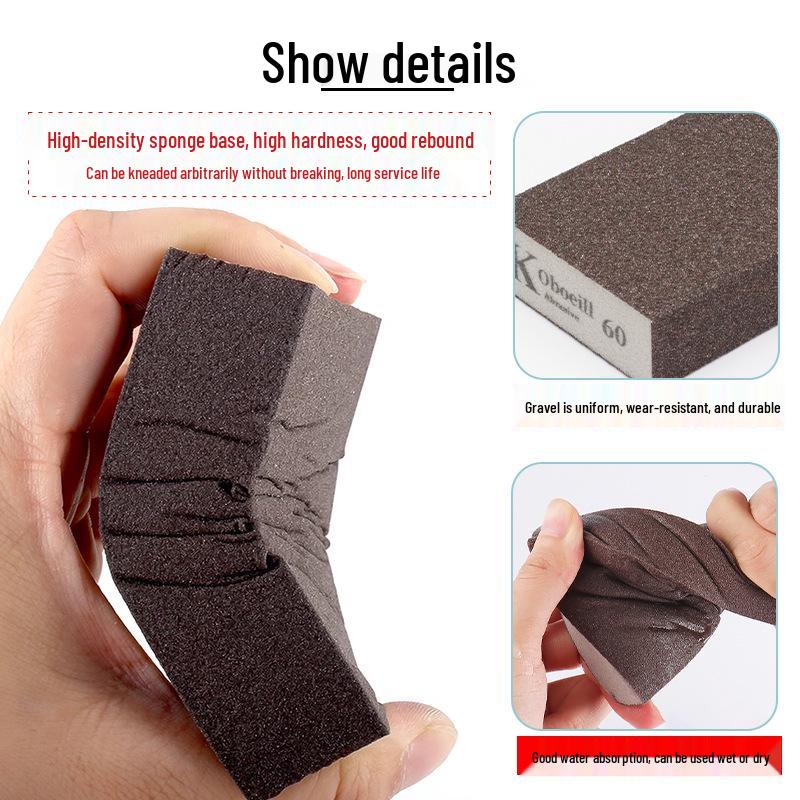 High-Density Sanding & Polishing Sponge for Wood, Metal & Walls