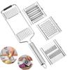 Multi-Purpose 4 In 1 Vegetable Slicer Chopper Stainless Steel Cheese Grater 4 Adjustable Blades Hand-held Shredder Cutter