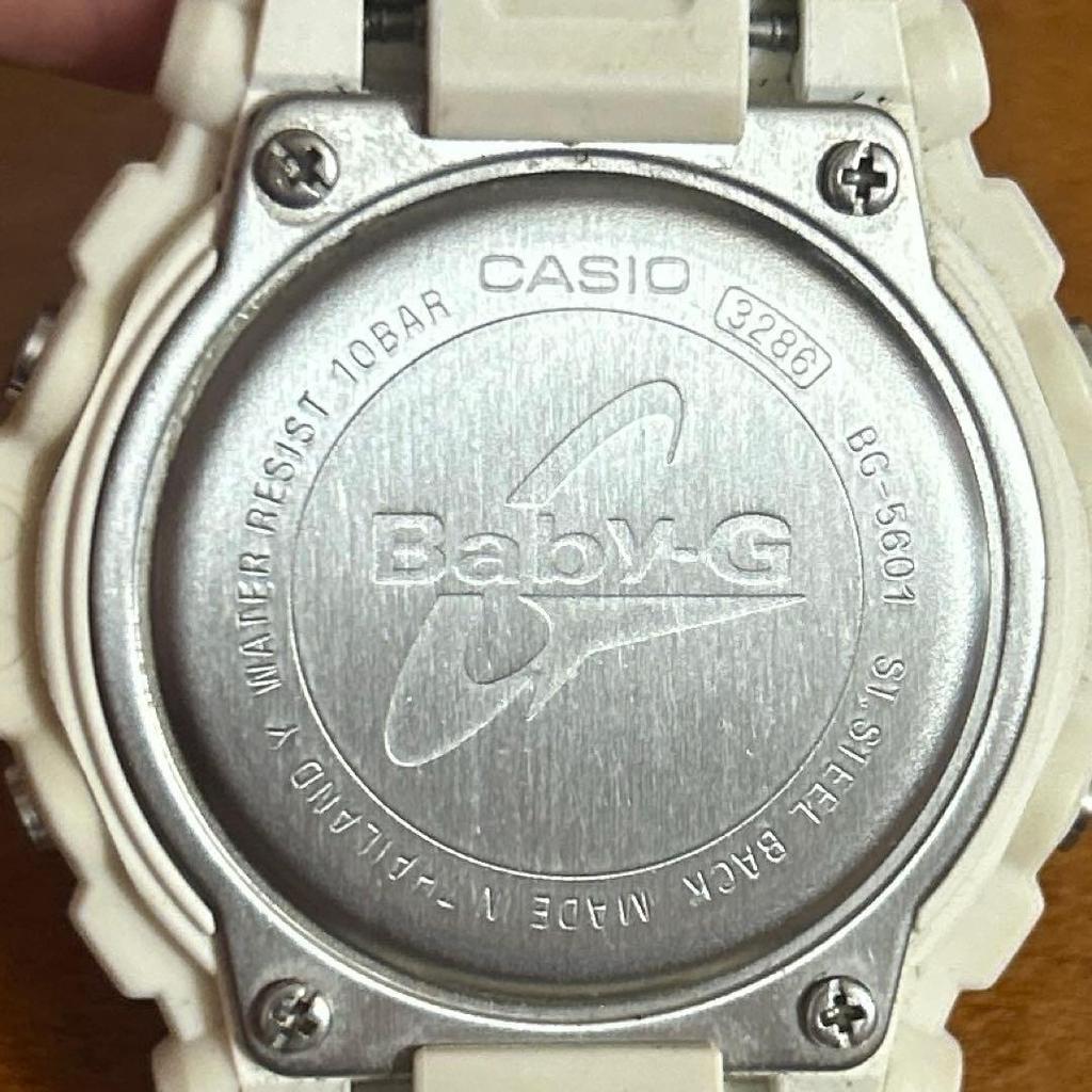 Used CASIO Baby-G BG-5601-7JF White/Pink