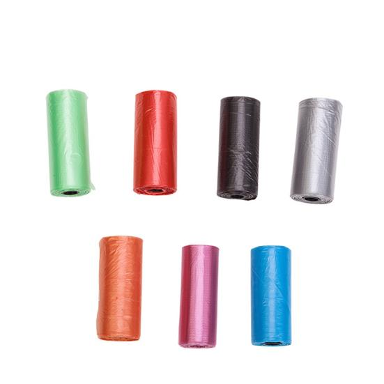 4Rolls/60Pcs Dog Bags Solid Color Leak-proof Eco-friendly Pet Waste Bags for Home