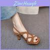 Elegante Open Teen Sandalen Voor Dames Met Rubberen Zool Zomer Schoenen