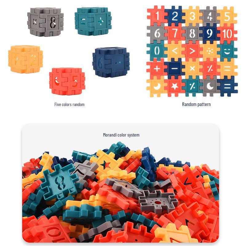 Kids Educational Interlocking Building Blocks - DIY Houses & Structures Toy