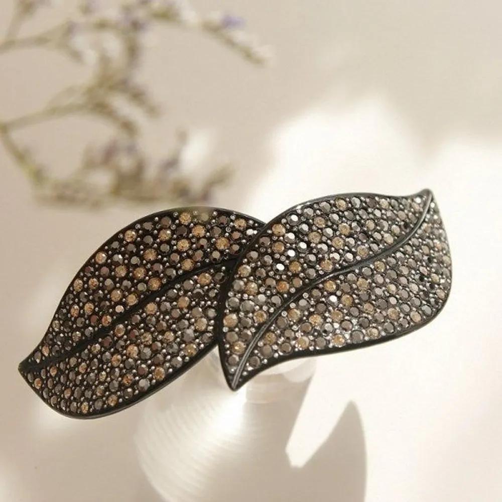 bydaisy Leaf Cubic Big Automatic Hairpin Bh0760