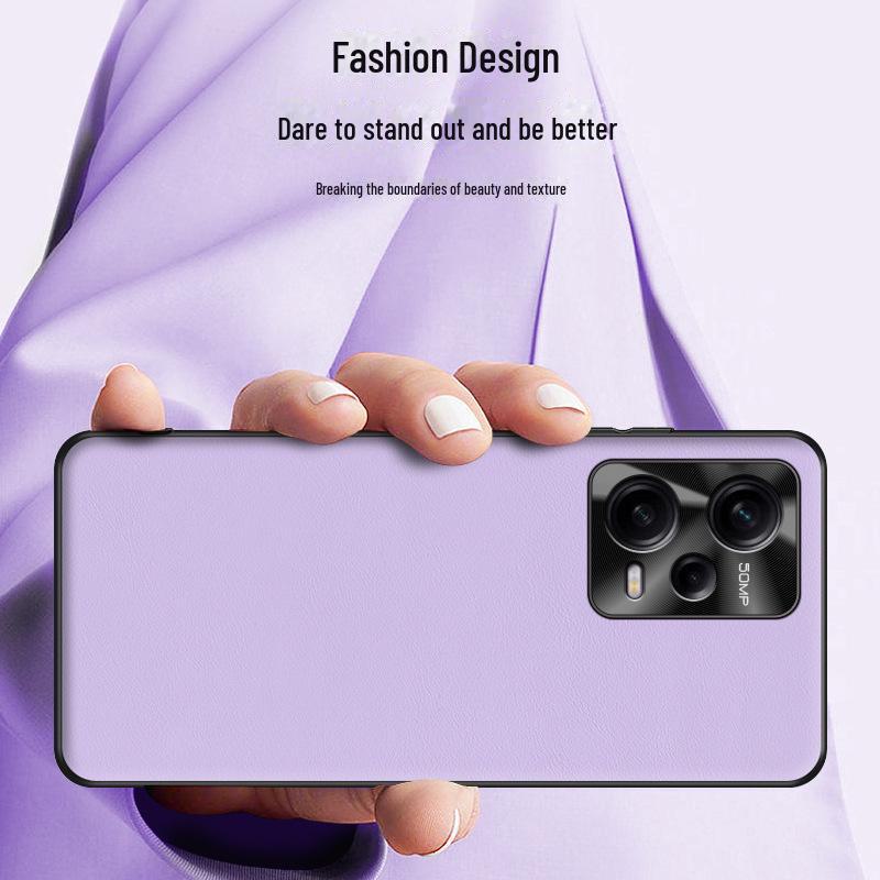 Redmi Note 12 Pro Liquid Leather Anti-Fall Protective Cover - One Piece Available for Shipping