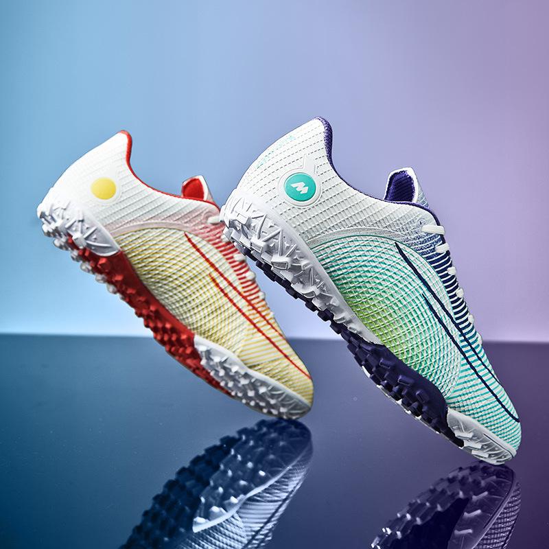 Foreign trade low-top football shoes men's and women's AG long nails TF broken nails artificial grass training shoes for primary and secondary school