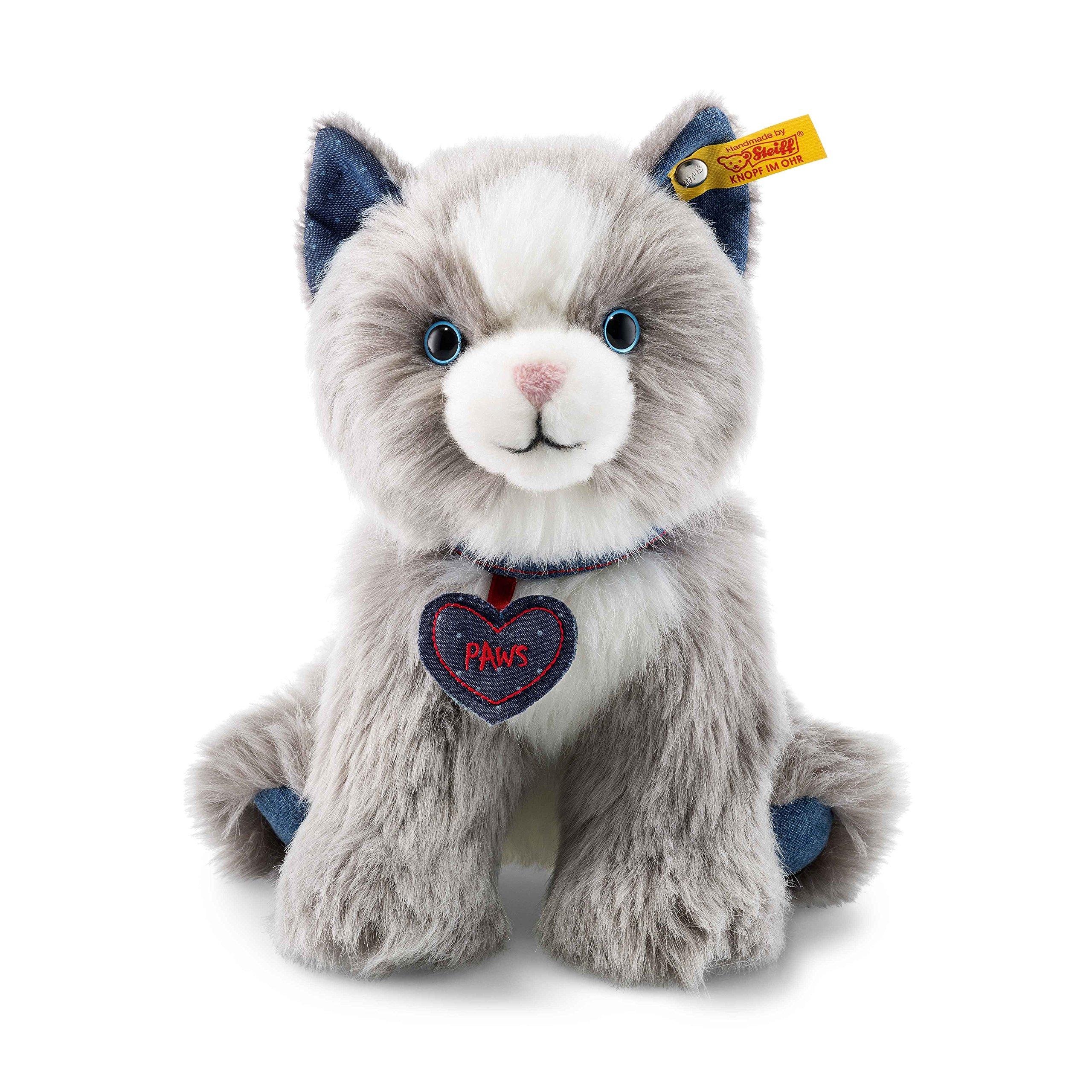 

Steiff Kids Сидячий кот Деним 21см 084430