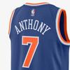 Nike NBA Knicks Sleeveless Basketball Jersey, Fan Edition, No. 7 Anthony Men Tops Blue 864495-497