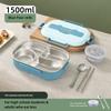 Thermal Lunch Box Stainless Steel Bento Box Student Sealed Portable with Compartment Bento Microwave Heating Food Container