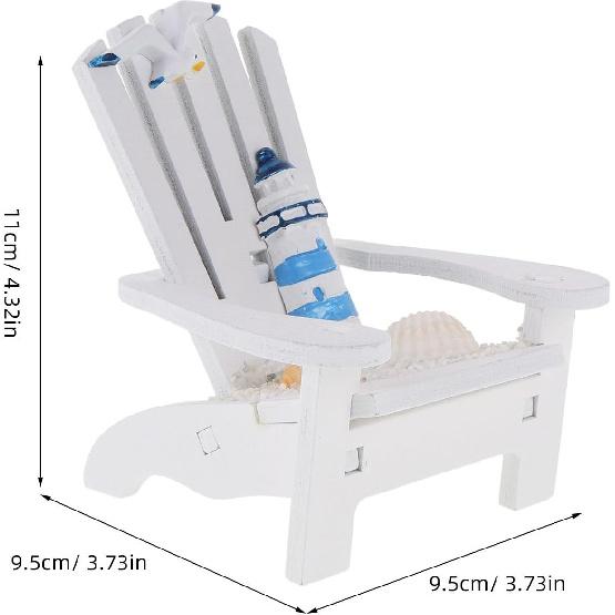 Alipis Home Decor Home Decor Home Decor Home Decor Home Decor Mini Beach Chair Wooden Chair Ornament Nautical Mediterranean Style Decoration