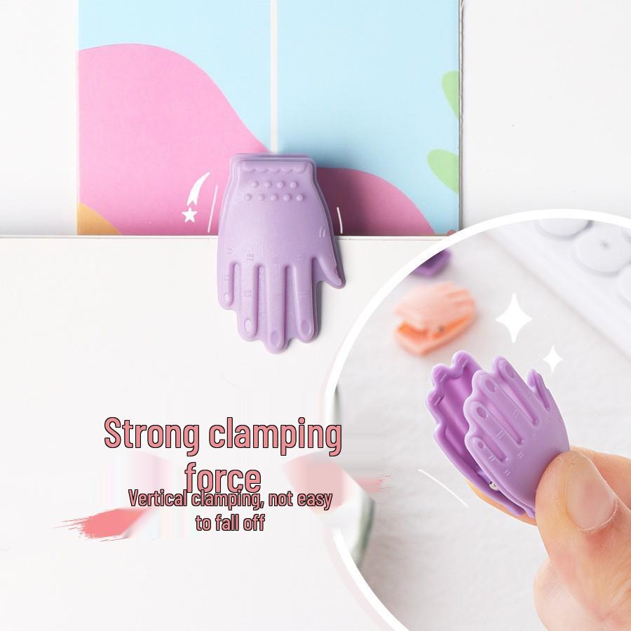 Colorful Cartoon Macaron Ticket Holder - Cute, Portable, Labor-Saving Palm Clip for Office & Study