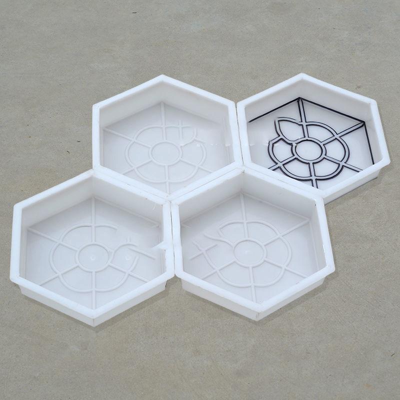 Hexagonal Colorful Brick Mold for Non-Slip Courtyard Tiles and Slope Protection